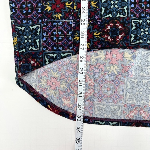 LuLaRoe Irma Black and Purple Tunic Tee Shirt Size XXS - Picture 9 of 10